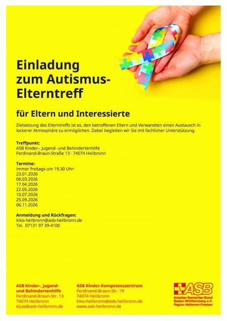 Treffen für Eltern von Kindern mit Autismus Treffen für Eltern von Kindern mit Autismus