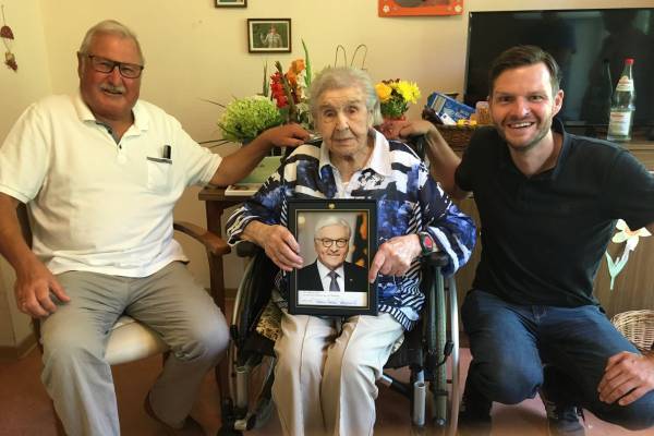 110. Geburtstag im ASB Seniorenzentrum am Heuchelberg in Leingarten