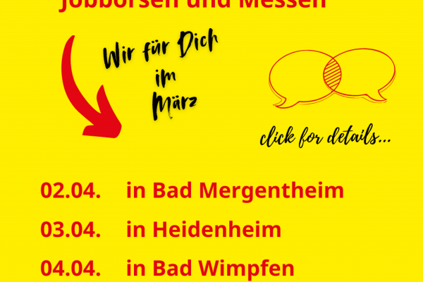 Job-Messen im April