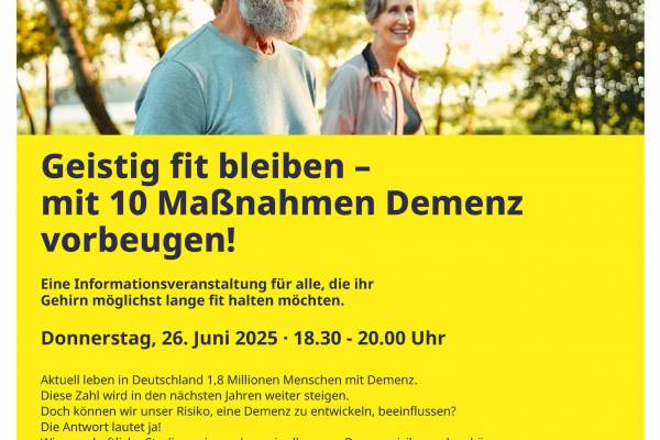 Demenz vorbeugen
