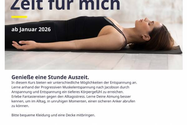 Infos zum Entspannungskurs in Schwaigern. Start: Januar 2026