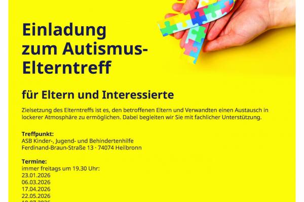 Treffen für Eltern von Kindern mit Autismus