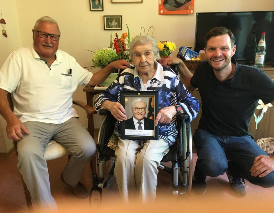 110. Geburtstag im ASB Seniorenzentrum am Heuchelberg in Leingarten