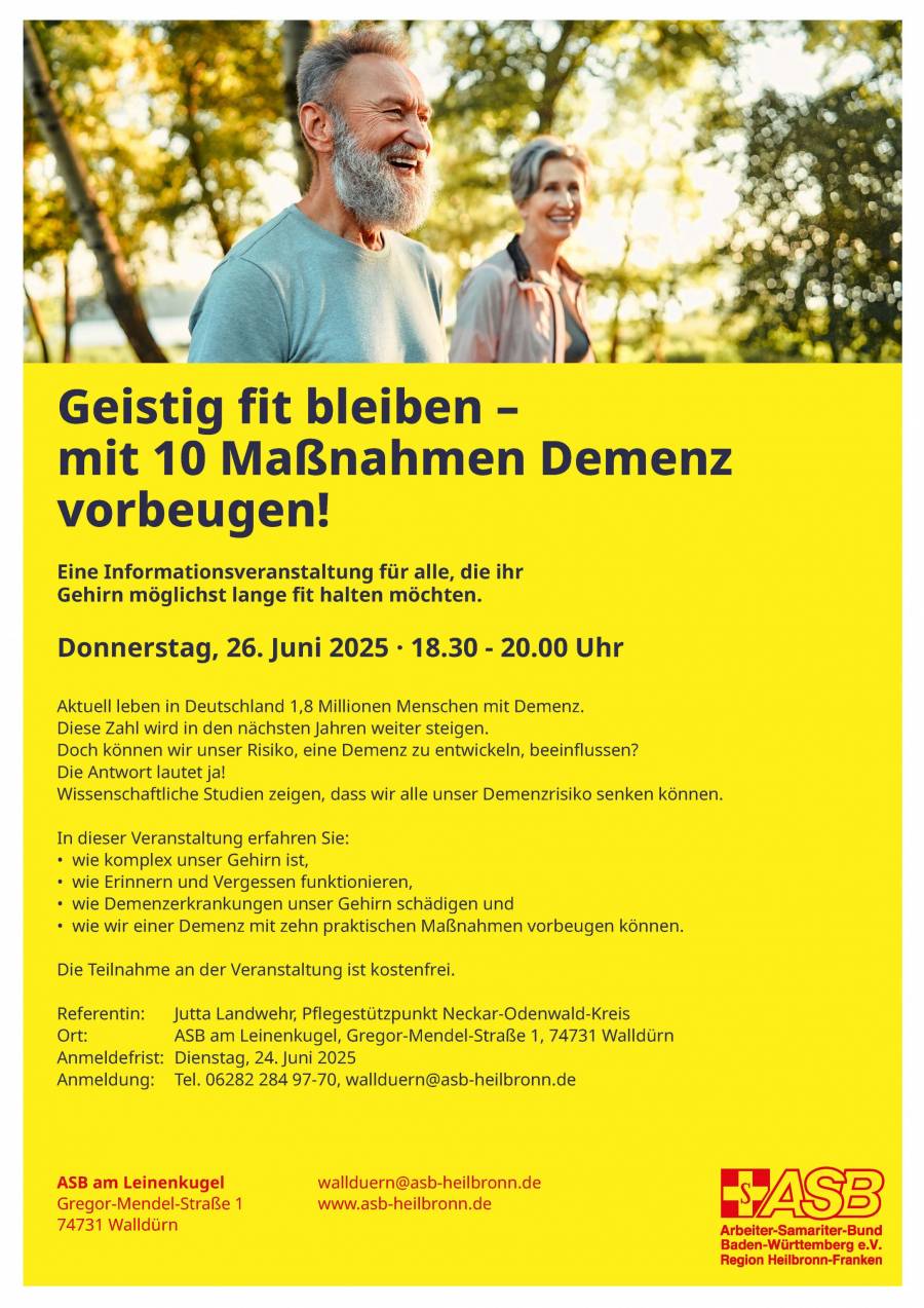 Demenz vorbeugen