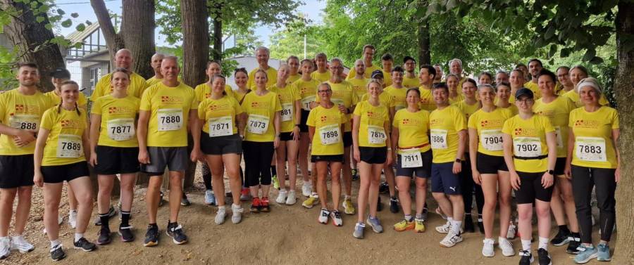 ASB-Teams beim Firmenlauf (Bild von 2024)