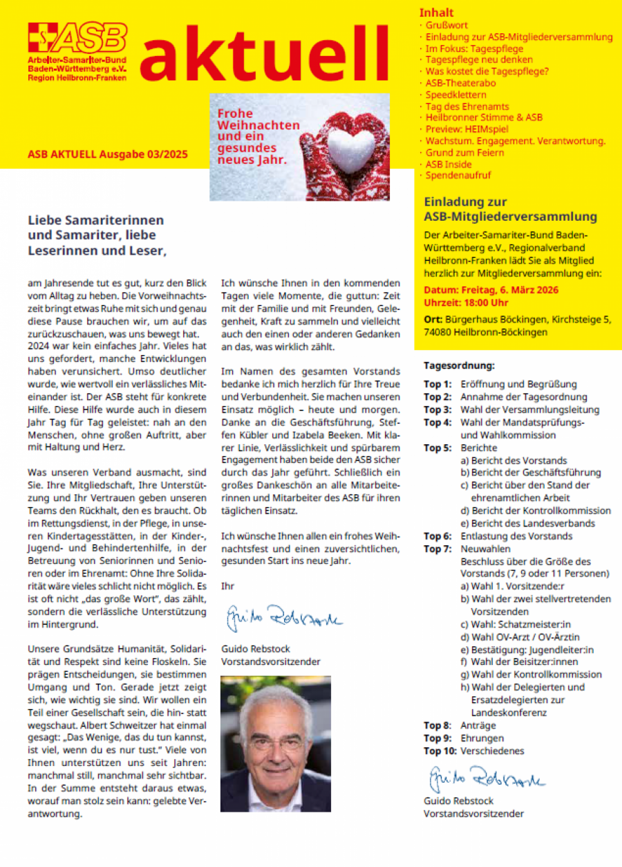 ASB aktuell 2025/03 ASB aktuell 2025/03